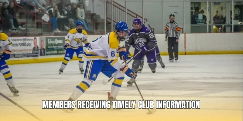 Members receiving timely club information