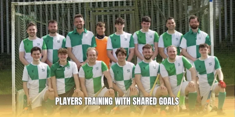 Players training with shared goals
