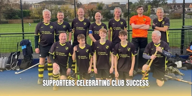 Supporters celebrating club success